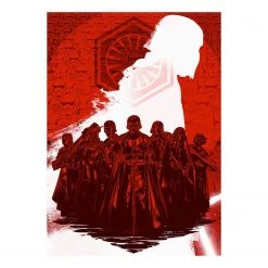 Komar Papier peint Star Wars Supreme Leader - Intissé - Rouge / Blanc