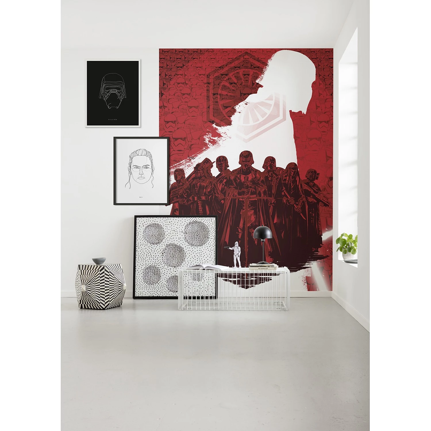 Komar Papier peint Star Wars Supreme Leader - Intissé - Rouge / Blanc – Image 2