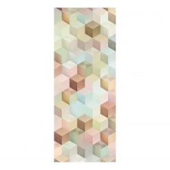Komar Papier peint intissé Cubes Panel - Intissé - Multicolore