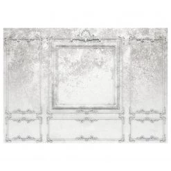 Komar Papier peint intissé Patina Panels - Intissé - Blanc / Noir / Gris