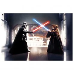 Komar Papier peint Star Wars Vader vs Kenobi - Intissé - Multicolore