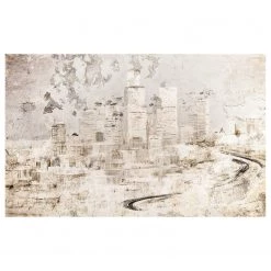 Komar Papier peint intissé Citadel - Intissé - Multicolore - Largeur : 400 cm