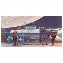 Komar Papier peint Star Wars Yavin YWing - Intissé - Multicolore