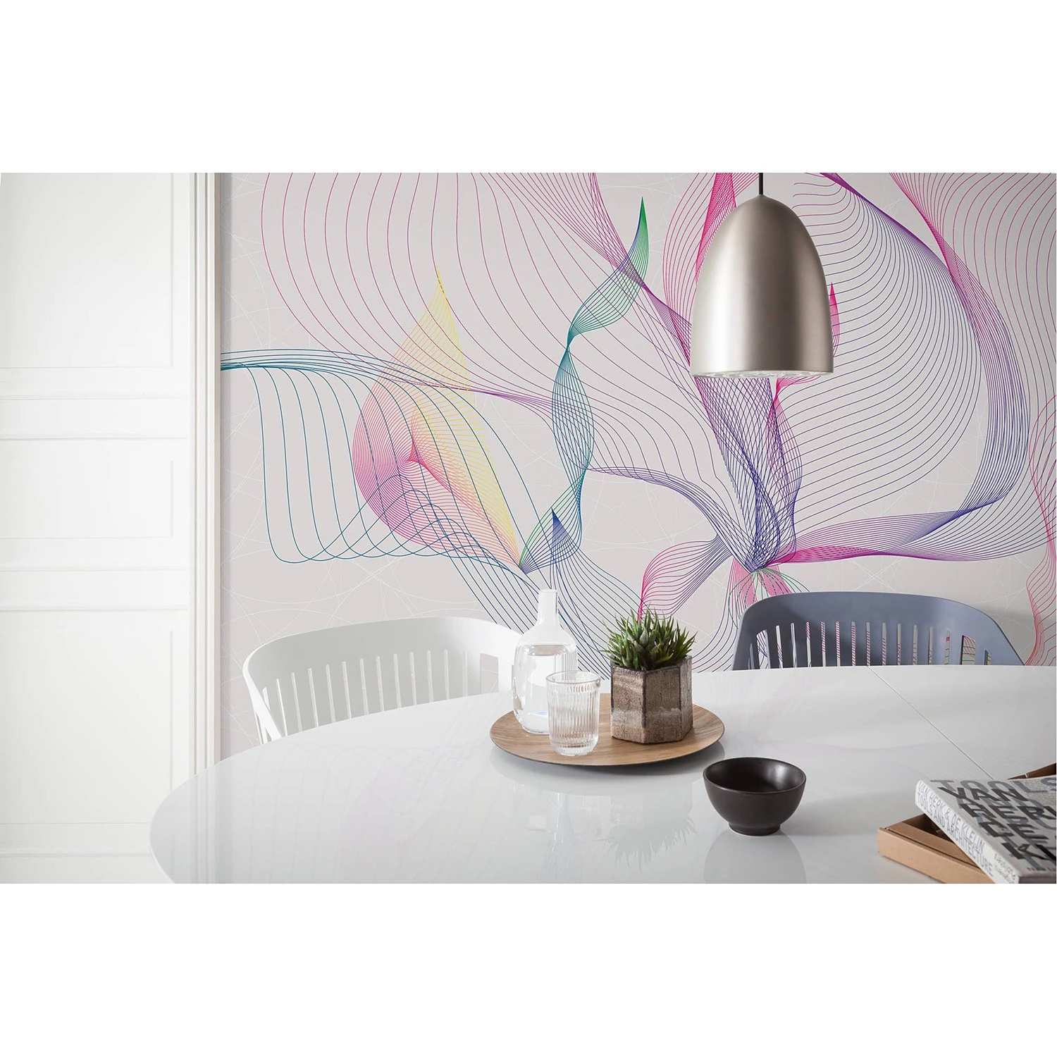 Komar Papier peint intissé Spring Leaves - Intissé - Multicolore – Image 2