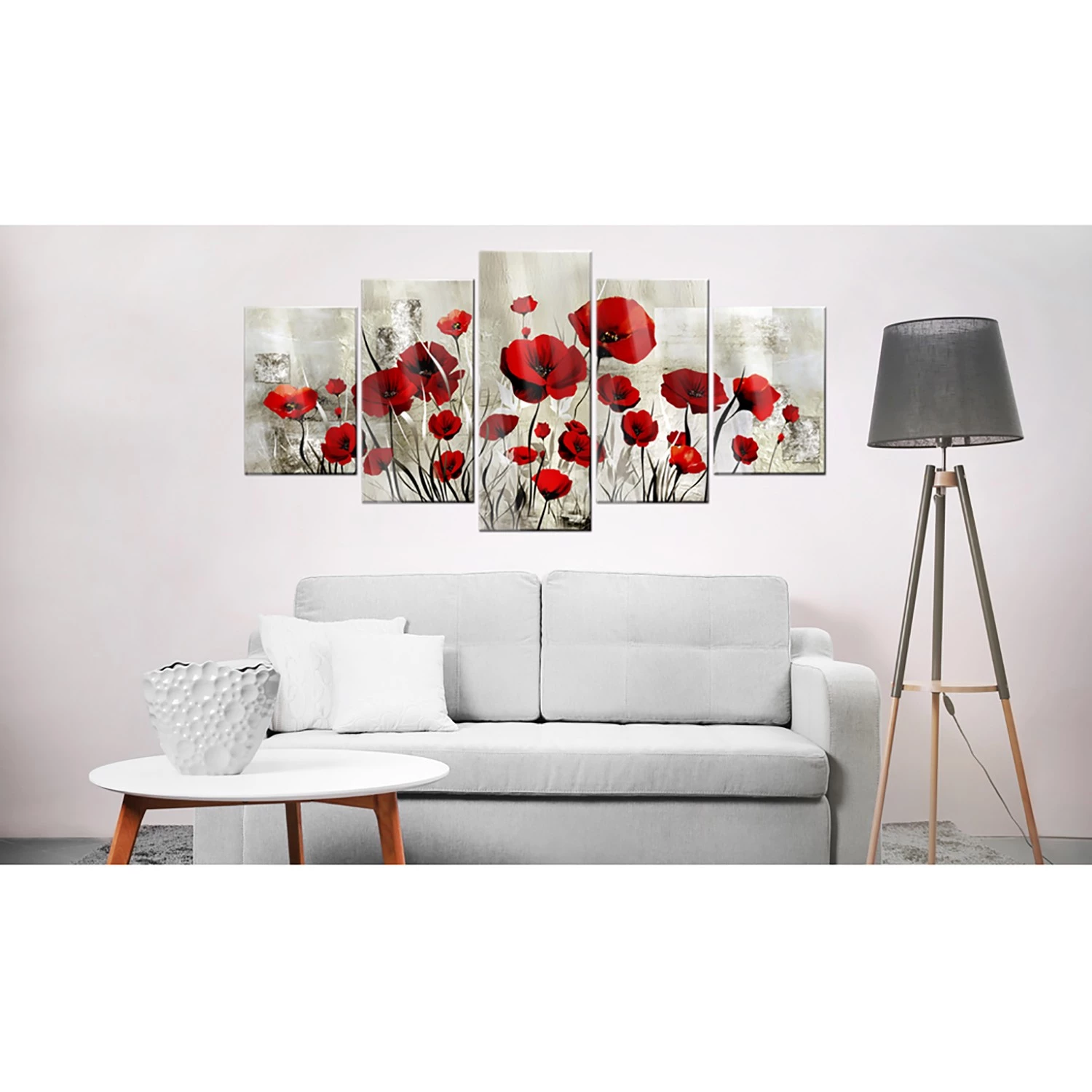 Artgeist Tableau déco plexiglas Scarlet Cloud - Tableau déco plexiglas - Beige - 100 x 50 cm – Image 2