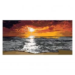 Artgeist Peinture par numéro - Mer - Toile - Blanc