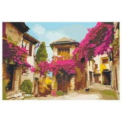 Artgeist Peinture par numéro - Méditerranée - Toile - Rose