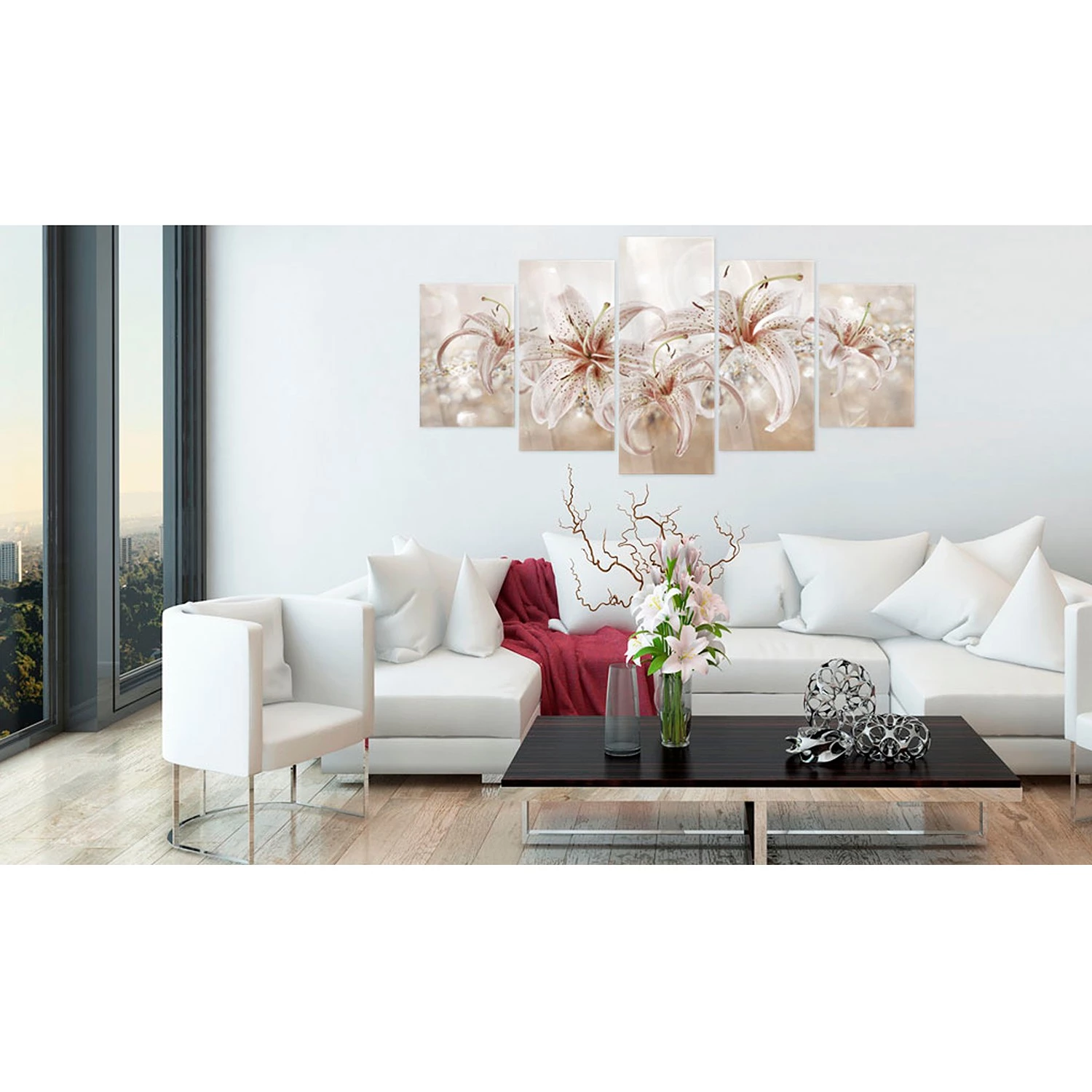 Artgeist Tableau déco plexiglas Music Gentleness - Tableau déco plexiglas - Rose - 200 x 100 cm – Image 2