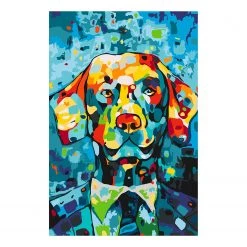 Artgeist Peinture par numéro - Chien - Toile - Multicolore