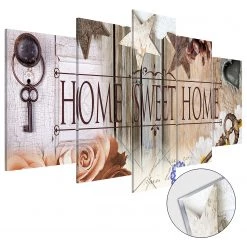 Artgeist Tableau déco The Right Key - Tableau déco plexiglas - Orange - 100 x 50 cm