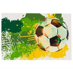 Artgeist Peinture par numéro - Football - Toile - Jaune