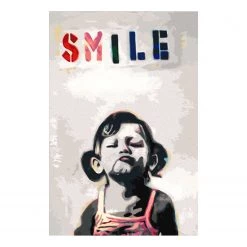 Artgeist Peinture par numéro - Little Girl - Toile - Rouge