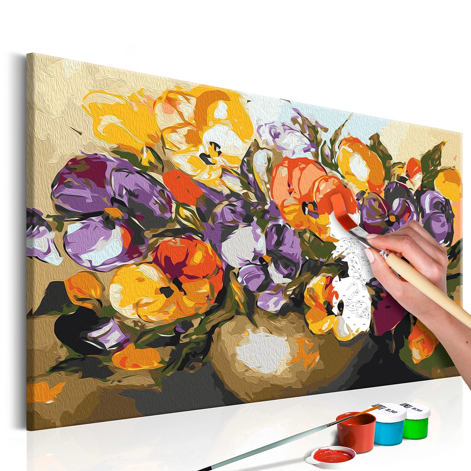 Artgeist Peinture par numéro - Pensées - Toile - Violet – Image 3