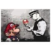 Artgeist Peinture par numéro - Mario (Bansky) - Toile - Rouge