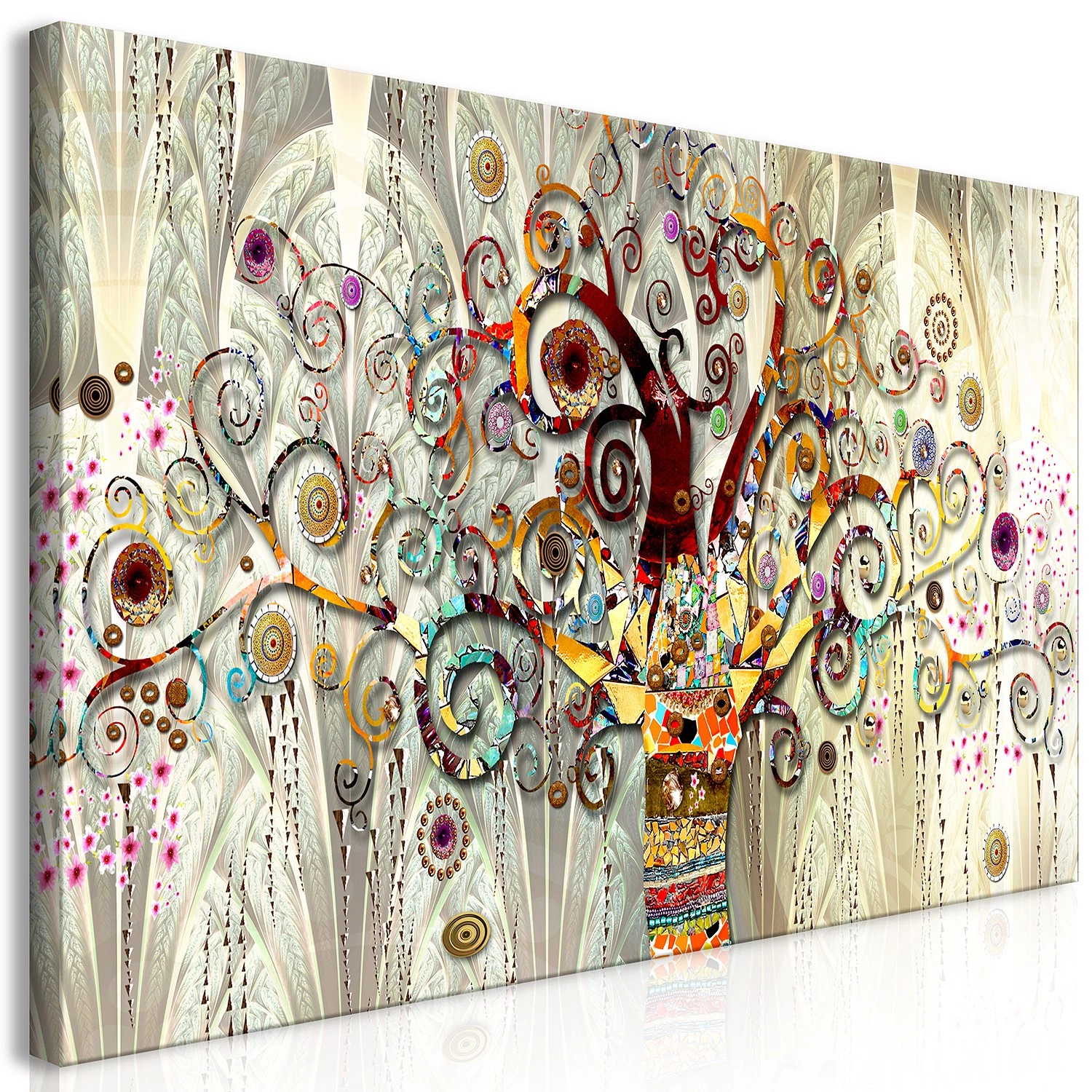 Artgeist Tableau déco Tree of Life - Toile - Multicolore - 120 x 60 cm – Image 3