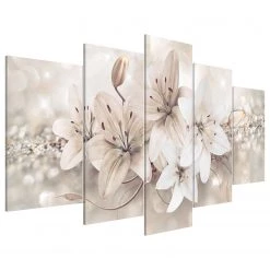 Artgeist Tableau déco Winter Princess - Toile - Blanc - 200 x 100 cm