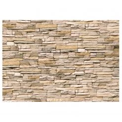 Artgeist Papier peint en intissé Decorative Stone - Papier peint en intissé premium - Beige - 400 x 280 cm