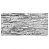 Bilderwelten Tableau magnétique Ashlar Masonry - Acier / Film vinyle - Gris