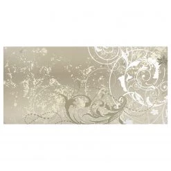 Bilderwelten Tableau magnétique Arabesques - Acier / Film vinyle - Beige