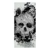 Bilderwelten Tableau magnétique Skull - Acier / Film vinyle - Noir / Blanc