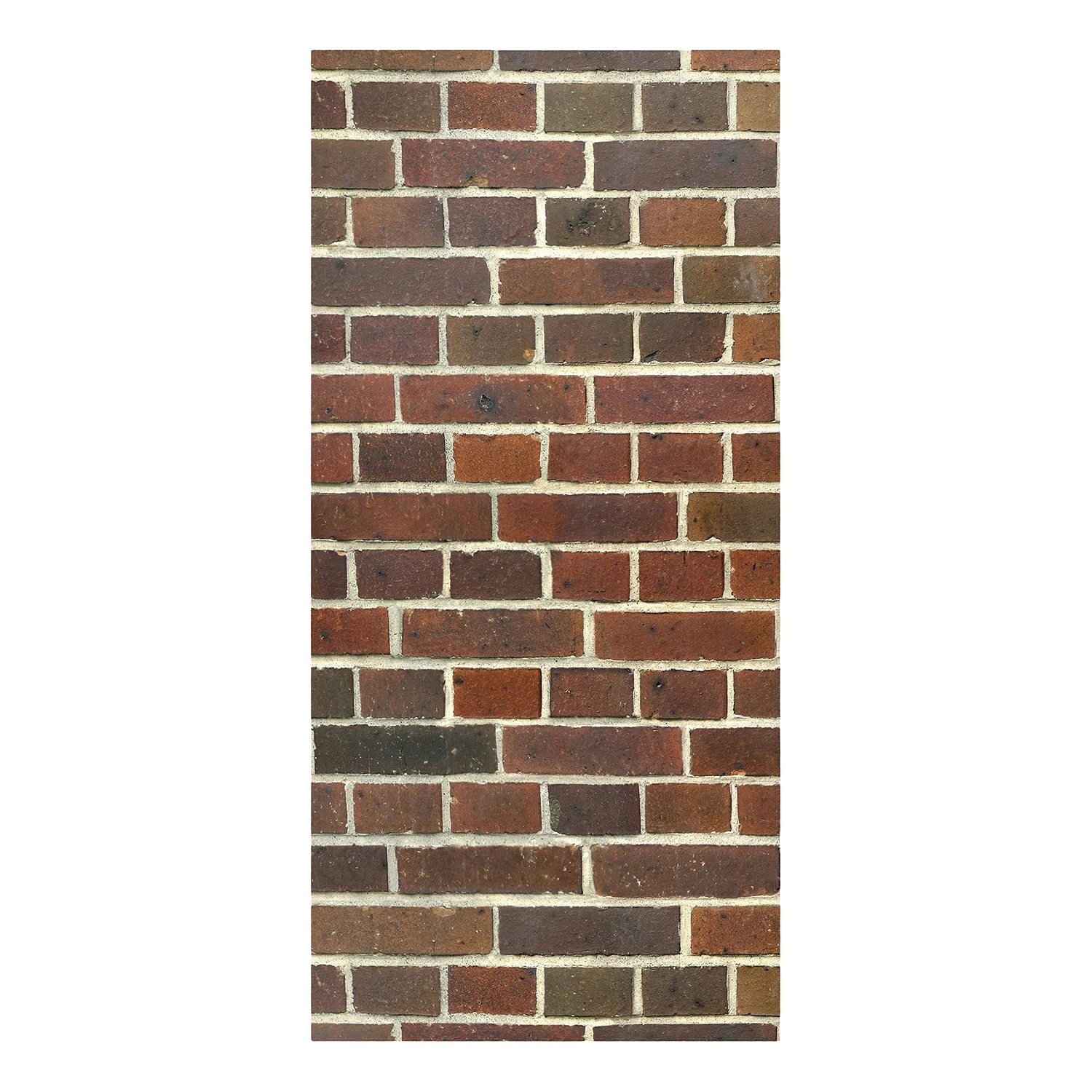 Bilderwelten Tableau magnétique Backstein London - Acier / Film vinyle - Brun-rouge - 37 x 78 cm