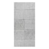 Bilderwelten Tableau magnétique Carreau béton - Acier / Film vinyle - Gris - 37 x 78 cm