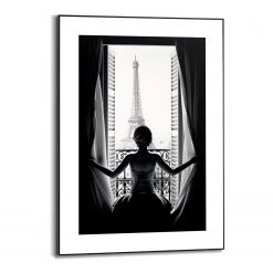 Reinders Tableau déco Femme à Paris - Noir / Blanc