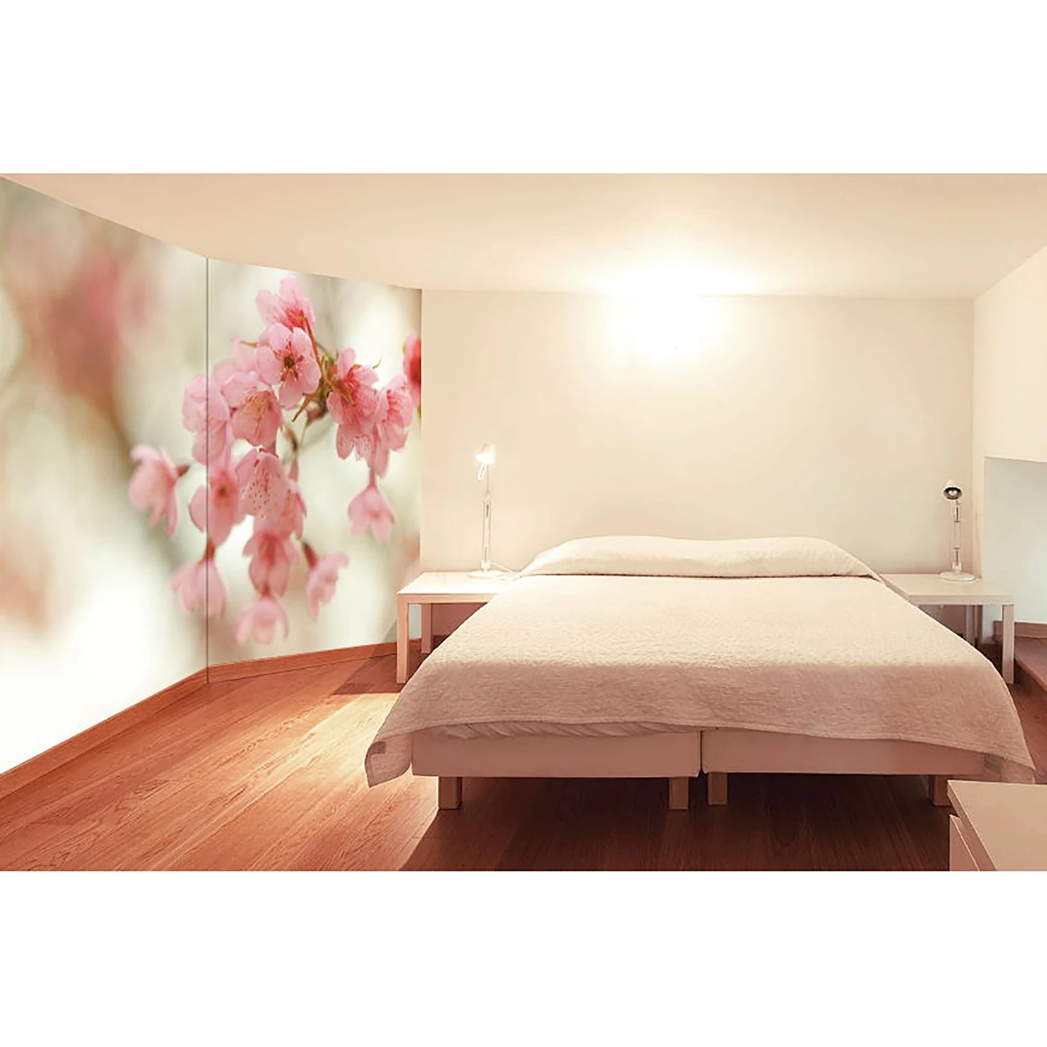 WandbilderXXL Papier peint en intissé Cherry Blossoms - Papier peint en intissé - Rose / Beige - 300 x 200 cm – Image 2