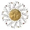 Boltze Décoration murale Sonne - Fer - Doré