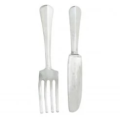 Boltze Décorations murales Rouans (2 éléments) - Aluminium - Argenté