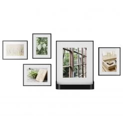 Umbra Cadres photo Matinee II (5 éléments) - Acier / Verre - Noir