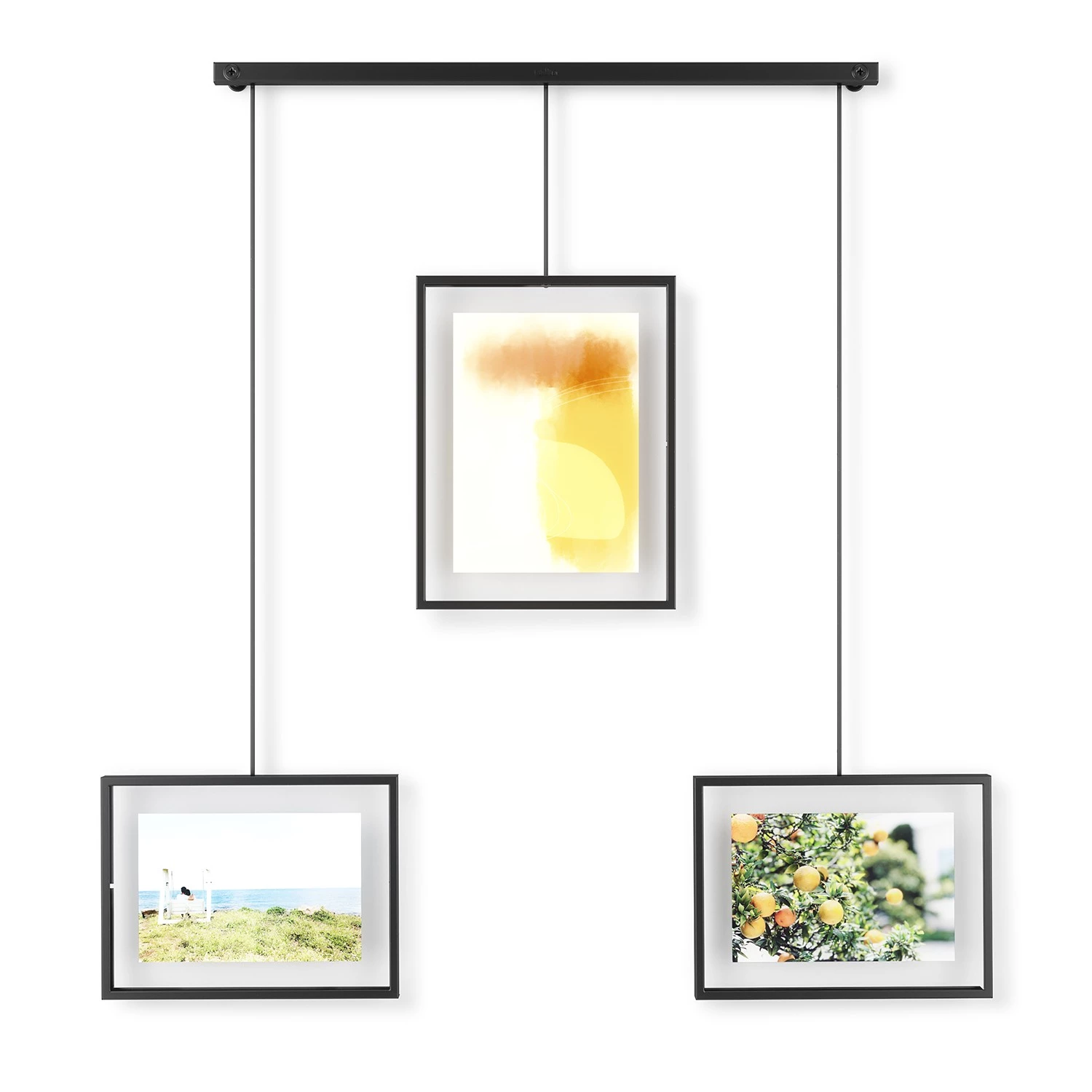 Umbra Cadre photo Exhibit II - Acier / Verre - Noir