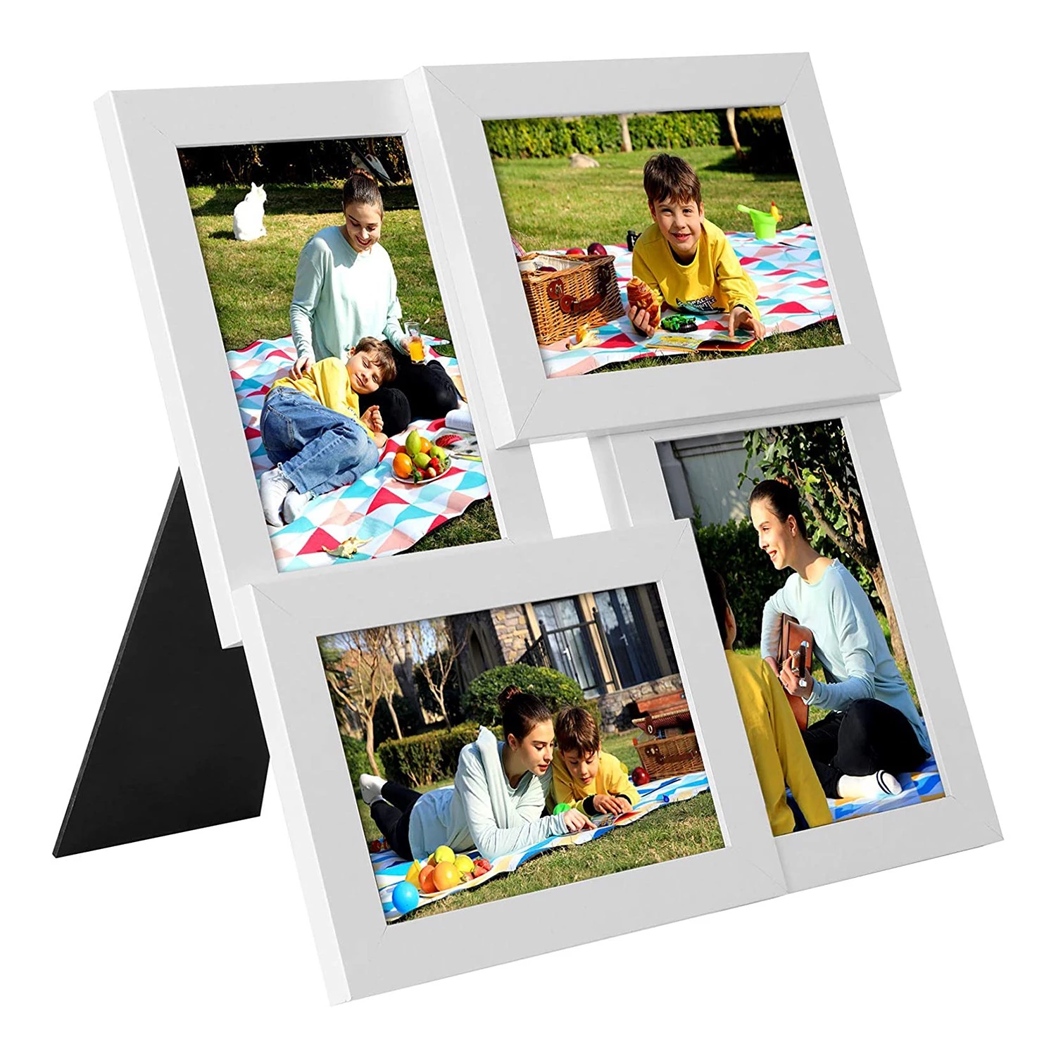 Songmics Cadres photo Bessan - Verre - Blanc