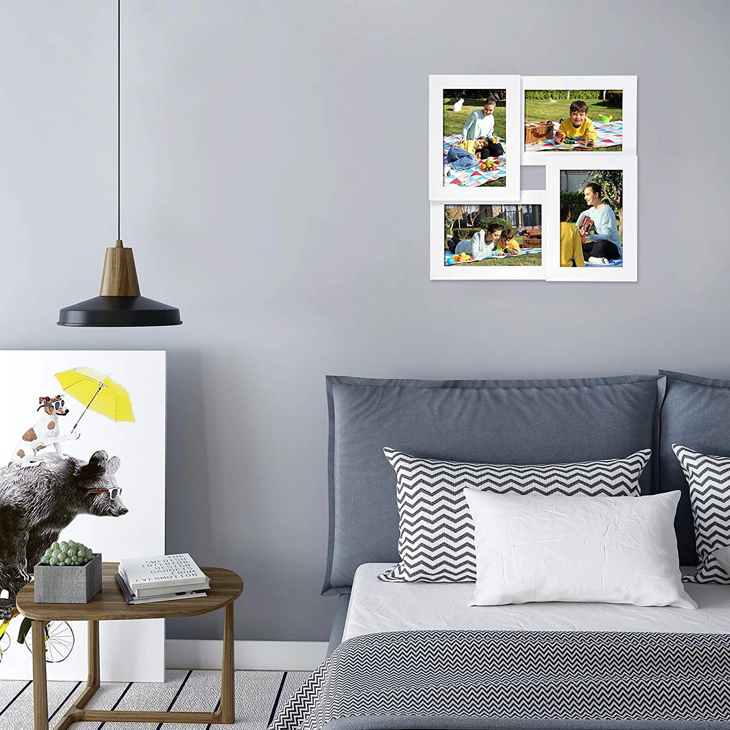 Songmics Cadres photo Bessan - Verre - Blanc – Image 8