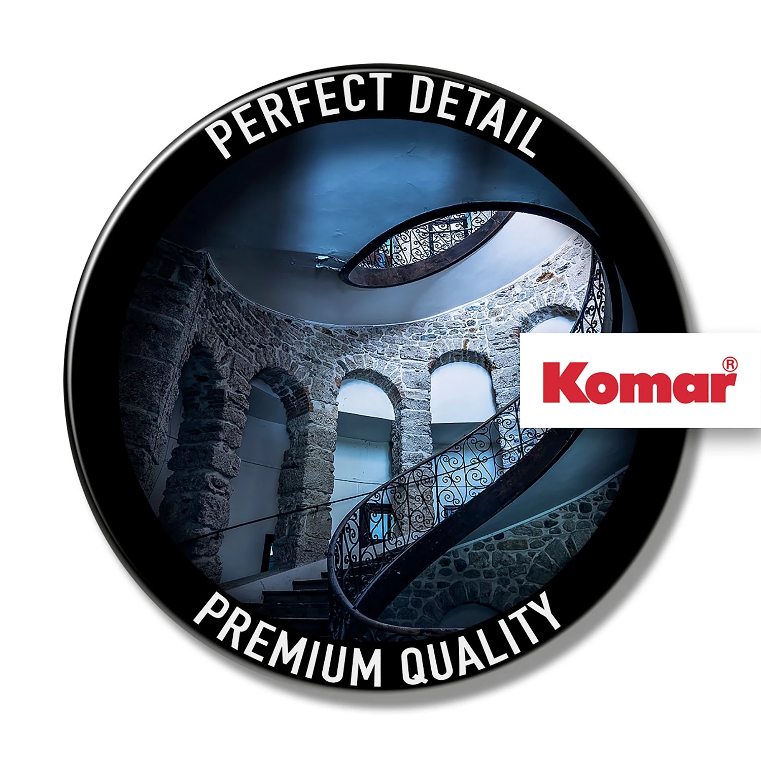 Komar Papier peint en intissé Chateau - Intissé - Bleu / Noir – Image 4