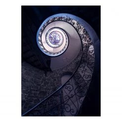 Komar Papier peint en intissé Colimaçon - Intissé - Bleu / Noir
