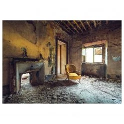 Komar Papier peint en intissé Yellow - Intissé - Marron / Jaune