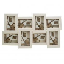 My Flair Cadres photo Lucy (lot de 8) - Sapin verni - Blanc