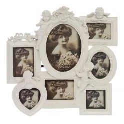 My Flair Pêle-mêle Malaika (7 éléments) - Polyrésine - Blanc cassé