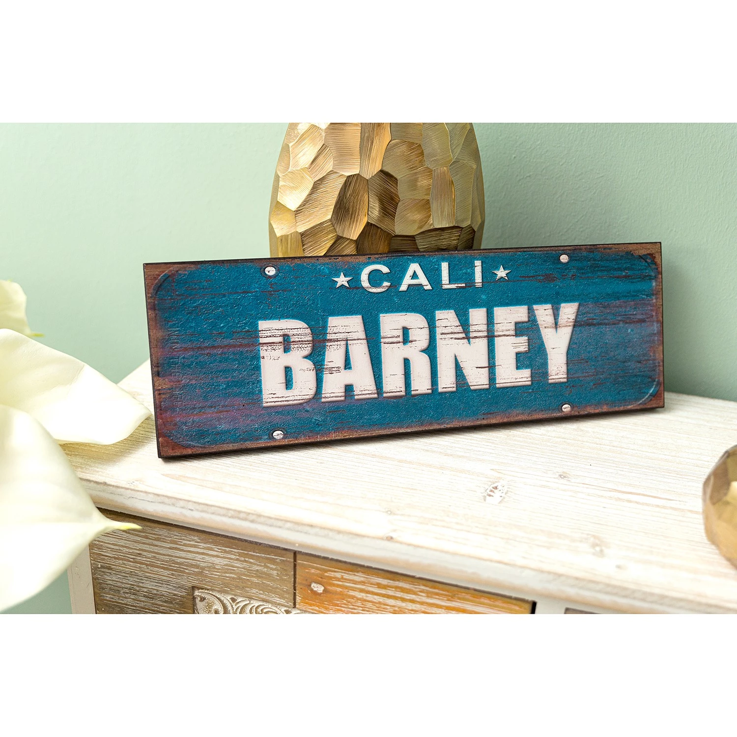 My Flair Panneau décoratif Barney - Hêtre - Turquoise – Image 2