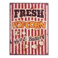 My Flair Panneau décoratif Popcorn - Sapin - Rouge
