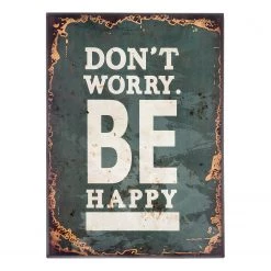 My Flair Panneau décoratif Don't worry - Fer - Vert