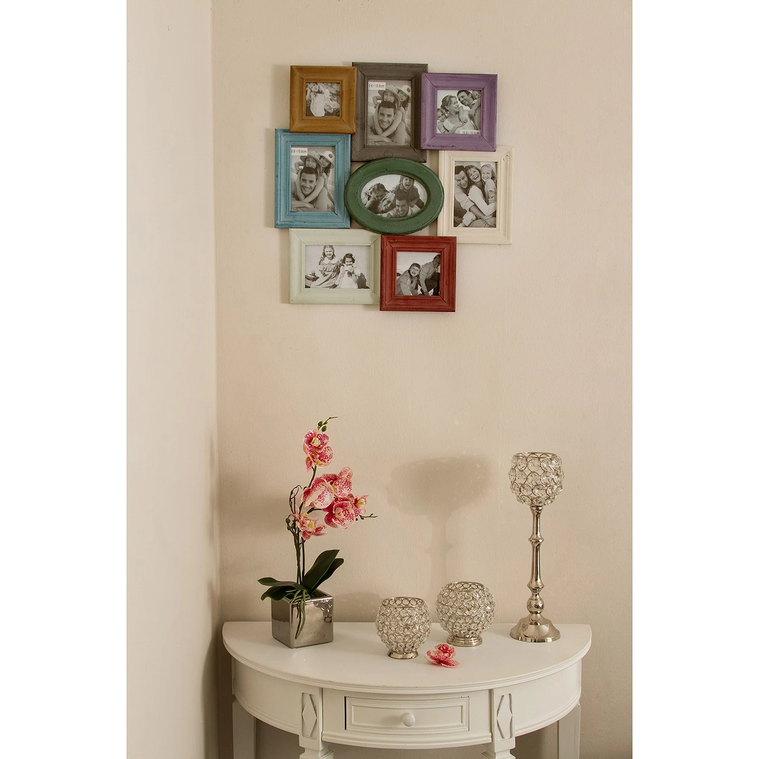 My Flair Pêle-mêle Filipa (8 éléments) - Sapin verni - Multicolore – Image 2