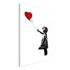 Artgeist Tableau déco Girl with Balloon (Banksy) - Toile - Multicolore - 80 x 120 cm