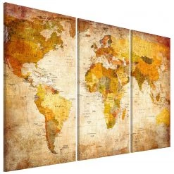 Artgeist Tableau déco Antike Reisen - Toile - Multicolore - 90 x 60 cm