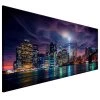 Artgeist Tableau déco New York Dark City - Toile - Multicolore - 150 x 50 cm