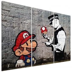 Artgeist Tableau déco Mario Bros - Toile - Multicolore - 120 x 80 cm
