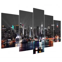 Artgeist Tableau déco Grey sky - Toile - Multicolore - 200 x 100 cm