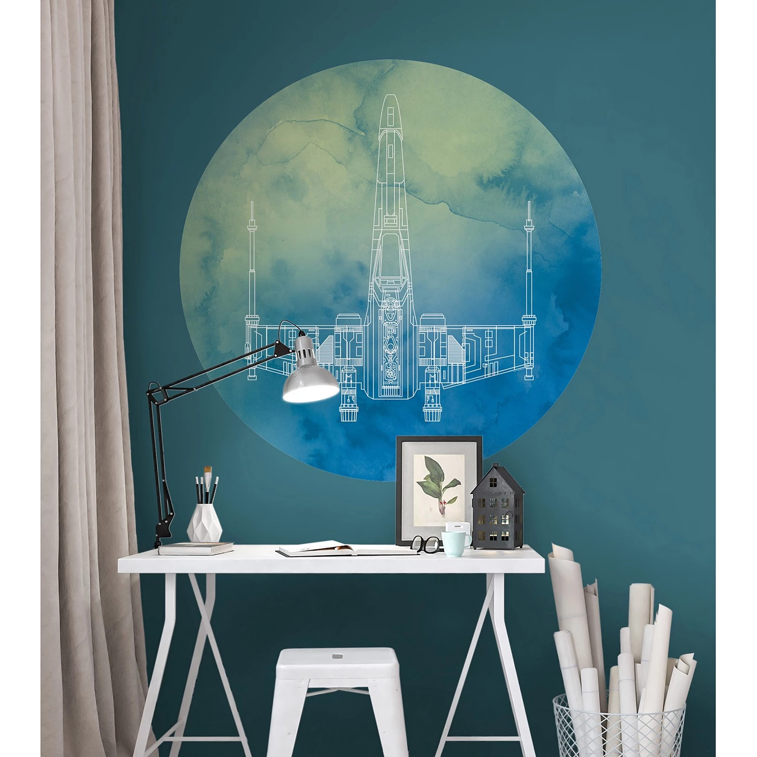 Komar Papier peint intissé Star Wars X-Wing - Intissé - Multicolore – Image 3