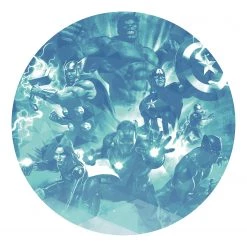 Komar Papier peint intissé Avengers Blue Power - Intissé - Multicolore
